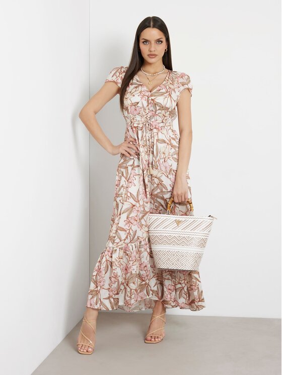 Guess Guess Sukienka codzienna 166943 Różowy Classic Fit