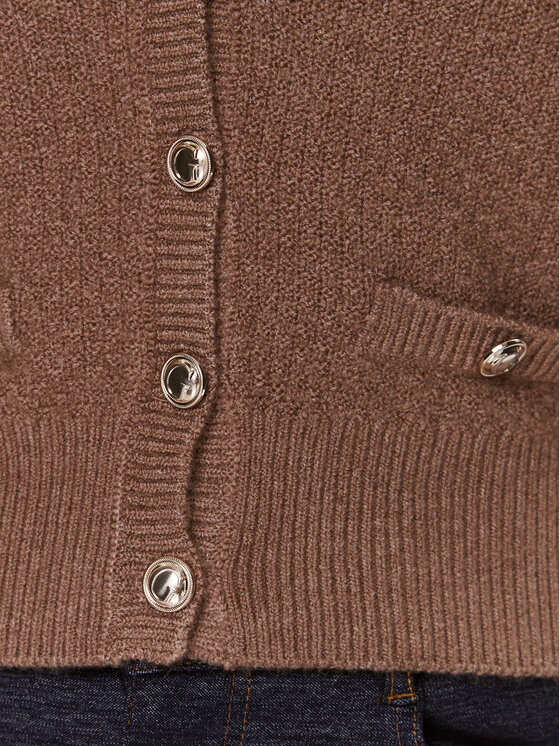 Guess Guess Pletena jopica W3BR15 Z2QA0 Rjava Regular Fit