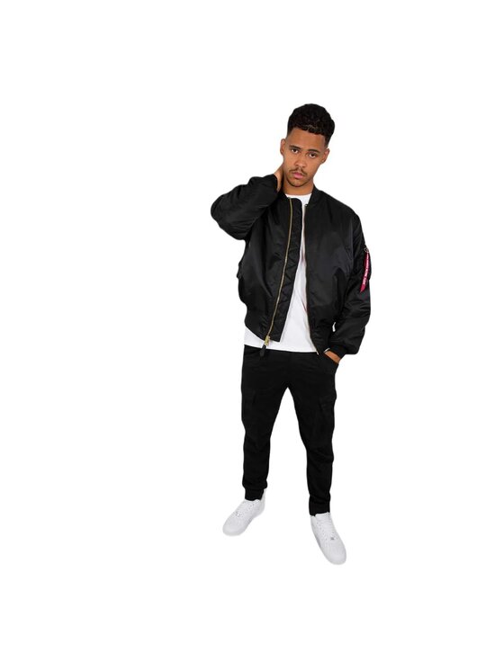 Alpha Industries Alpha Industries Kurtka bomber AI.100101 Czarny Regular Fit