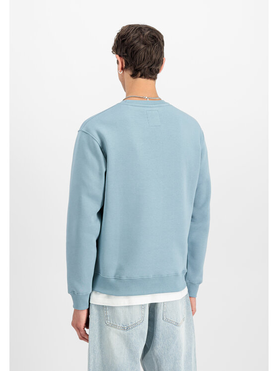 Alpha Industries Alpha Industries Bluza Basic Small Logo Sweatshirt Błękitny Regular Fit