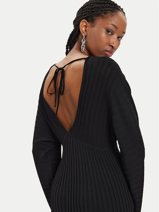 Gestuz Gestuz Vestito di maglia 10908421 Nero Relaxed Fit