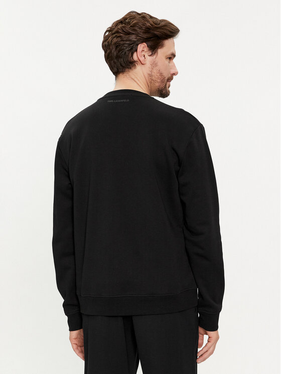 KARL LAGERFELD KARL LAGERFELD Majica dugih rukava 705428 542941 Crna Regular Fit