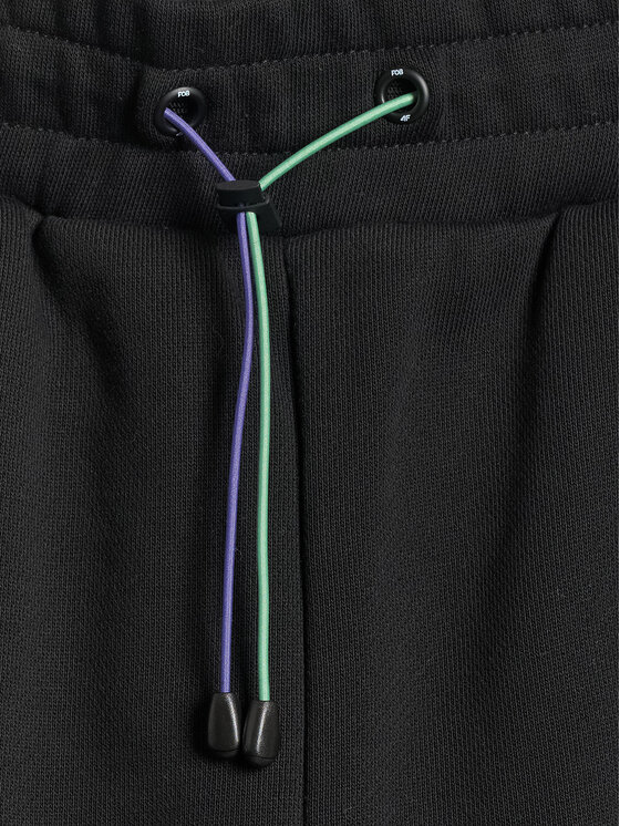 4F 4F Spodnie dresowe FOB Czarny Loose Fit