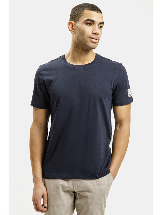 Cross Jeans Cross Jeans T-Shirt 16063-001 Granatowy Regular Fit