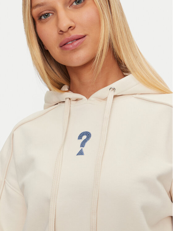 Guess Guess Felpa W4BQ05 KBY51 Écru Regular Fit