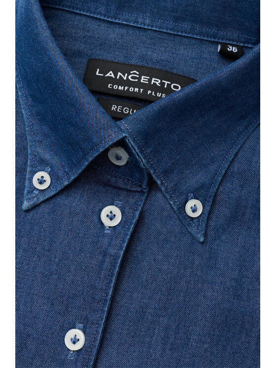Lancerto Lancerto Koszula Fiorenza Regular KO073126000011 Granatowy Regular Fit
