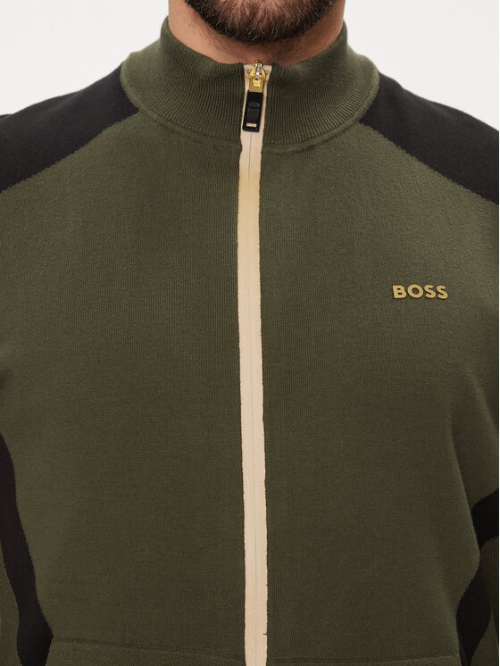 BOSS Boss Majica dugih rukava Zotek 50504948 Zelena Regular Fit