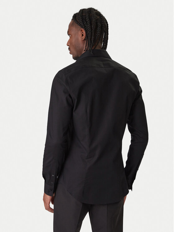 Calvin Klein Calvin Klein Košeľa LV019EU006 Čierna Slim Fit