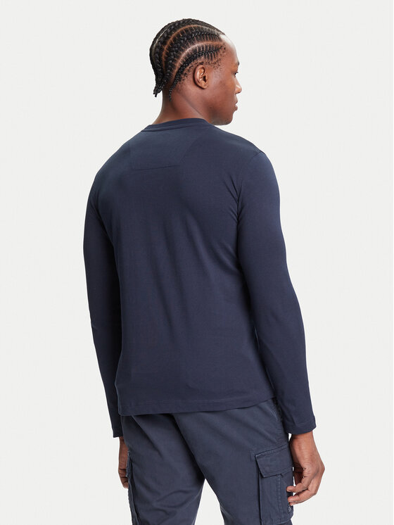 Aeronautica Militare Aeronautica Militare Majica dugih rukava 252TS2390UJ00372 Tamnoplava Regular Fit