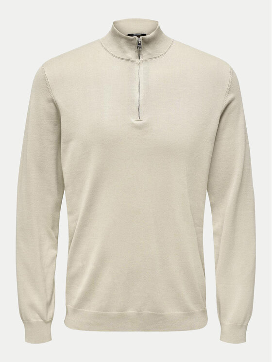 Only & Sons Only & Sons Sweter Wyler 22021264 Beżowy Regular Fit