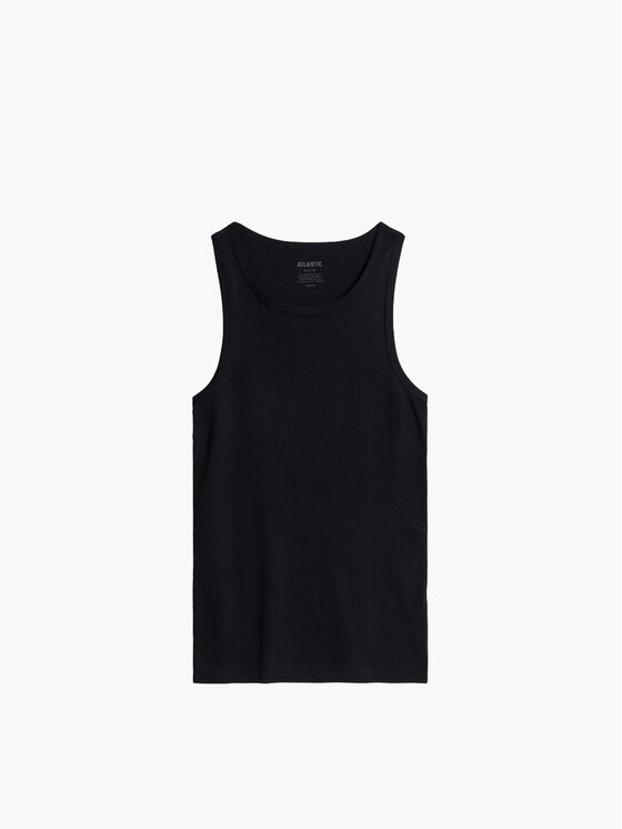Atlantic Atlantic Podkoszulek basic Czarny Regular Fit