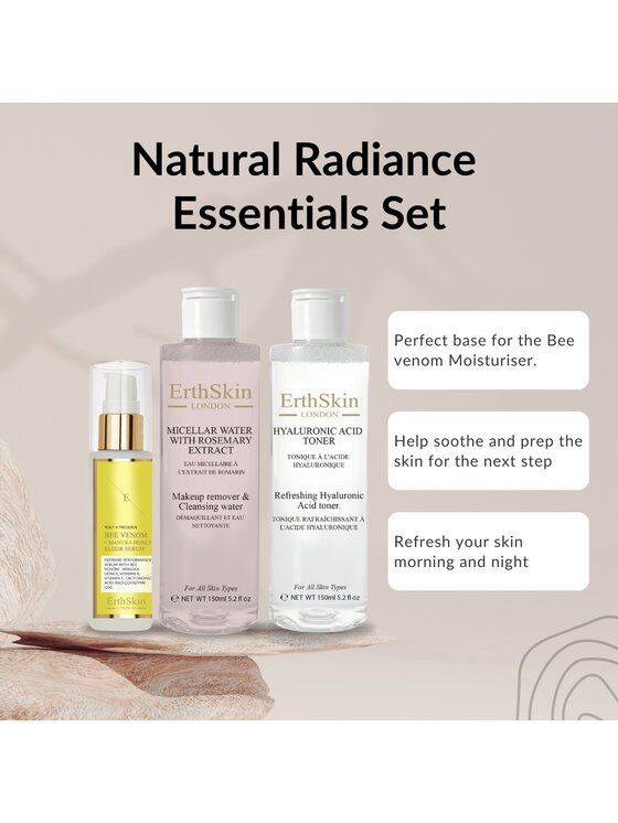 Erthskin London Erthskin London Woda micelarna z ekstraktem z rozmarynu + tonik + serum eliksirowe Płyn micelarny