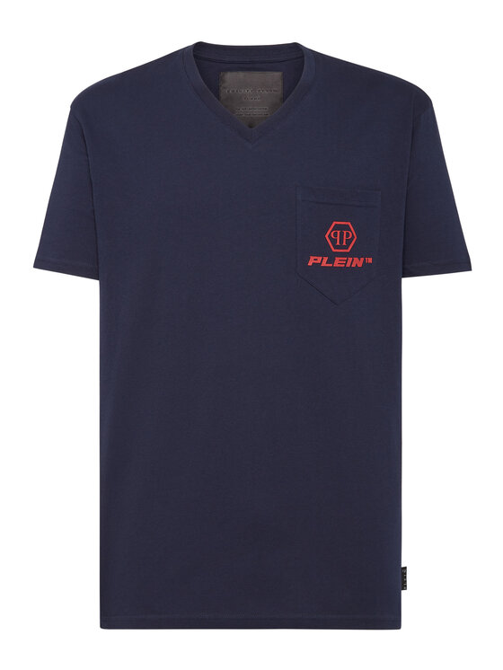 PHILIPP PLEIN PHILIPP PLEIN T-Shirt 7479 Granatowy Regular Fit