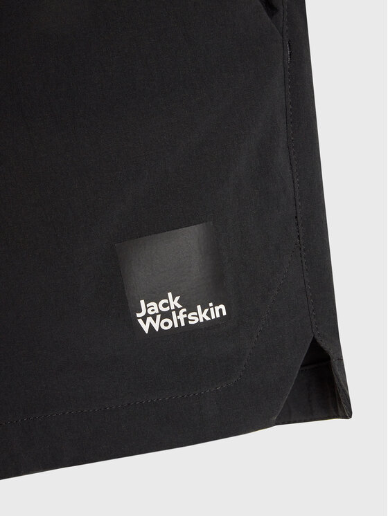 Jack Wolfskin Jack Wolfskin Szövet rövidnadrág Teen 1609871 Fekete Regular Fit