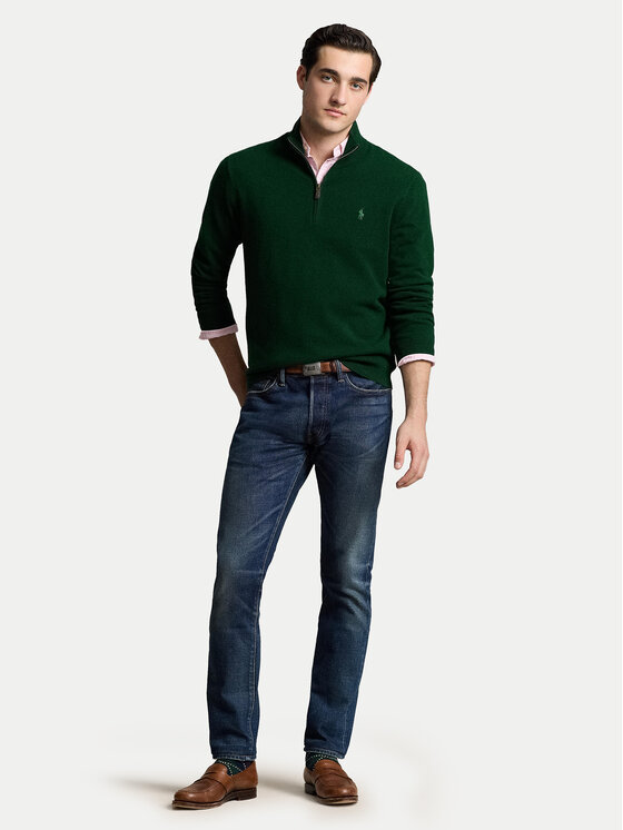 Polo Ralph Lauren Polo Ralph Lauren Sweter 710876756014 Zielony Regular Fit
