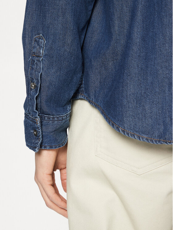 Calvin Klein Jeans Calvin Klein Jeans džínsová košeľa J30J327022 Tmavomodrá Regular Fit