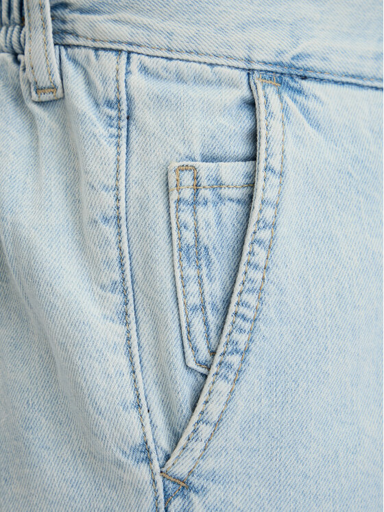 BOSS BOSS Pantaloni scurți de blugi Sandrew 50563627 Albastru celest Relaxed Fit