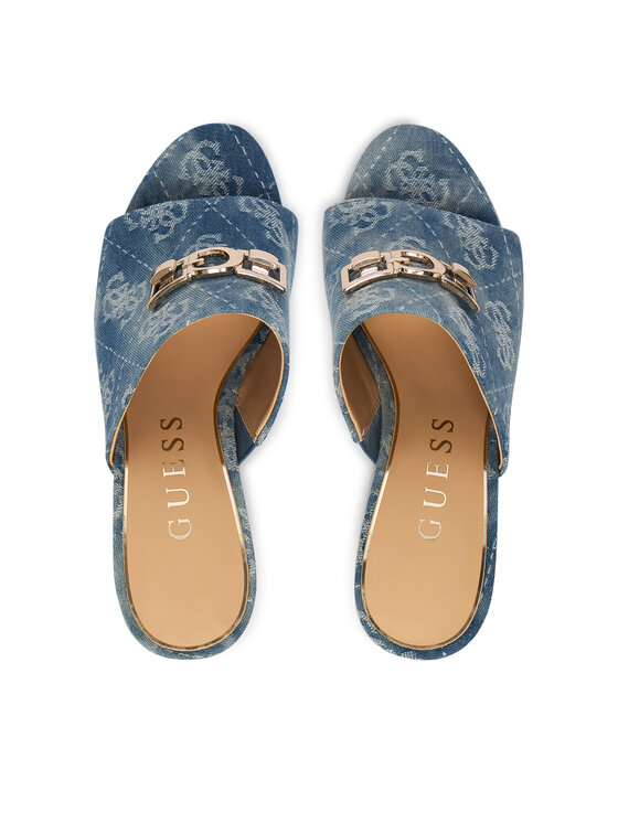 Guess Guess Pantoletten FLJEV2 DEN04 Blau