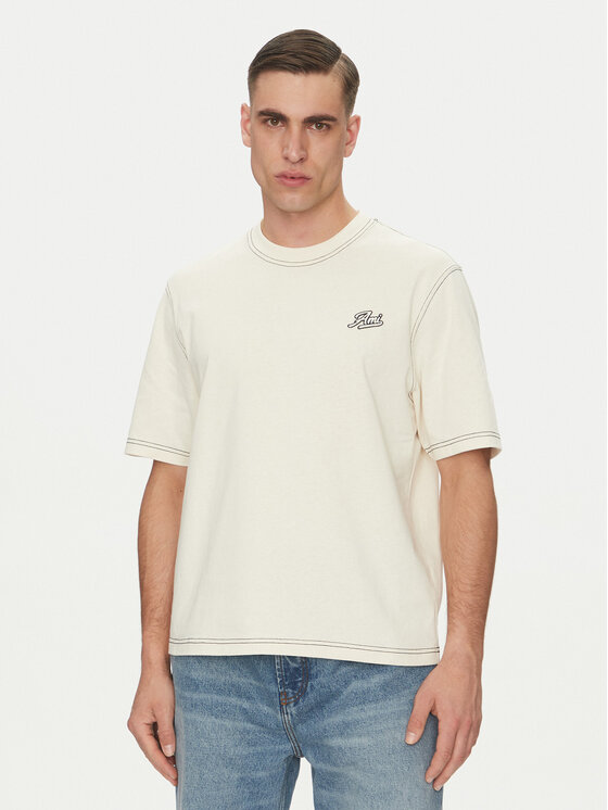 AMI PARIS AMI PARIS T-krekls HTS029.JE0118 Bēšs Regular Fit