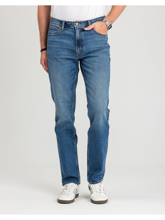 Lee Lee Jeansy WEST Niebieski Straight Fit
