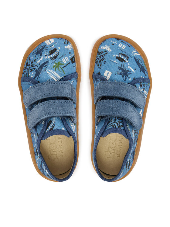 Froddo Froddo Hausschuhe Barefoot Canvas G1700440-6 S Blau