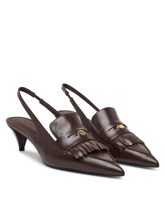 Tommy Hilfiger Tommy Hilfiger Pumps Th Penny Bar Pointy Sling Back FW0FW09535 Braun