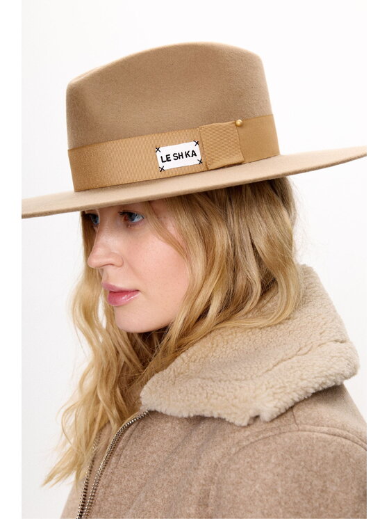 Leshka Leshka Kapelusz Light Brown London Brązowy