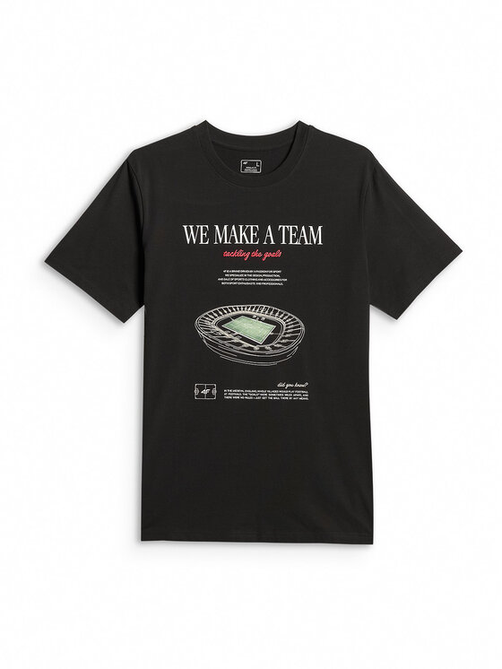 4F 4F T-Shirt PLAYER Czarny Regular Fit