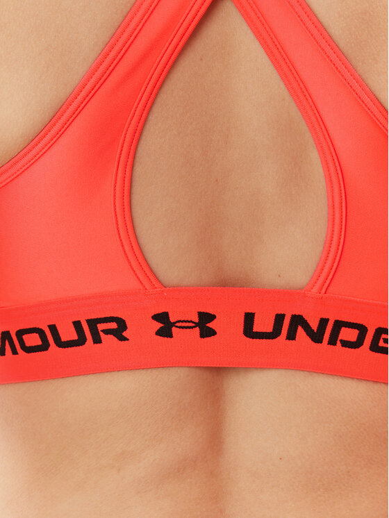 Under Armour Under Armour Biustonosz sportowy Ua Crossback Mid Bra 1361034 Czerwony Compression Fit