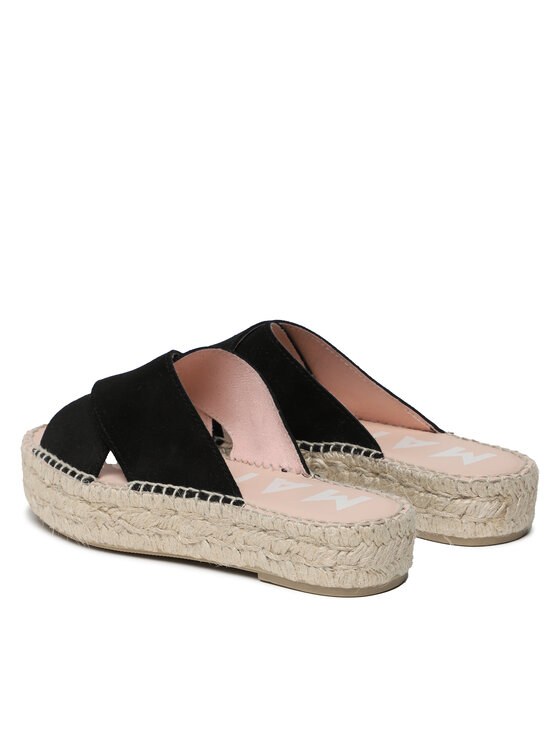 Manebi Manebi Εσπαντρίγιες Double Sole X Bands Sandals K 1.0 DX Μαύρο