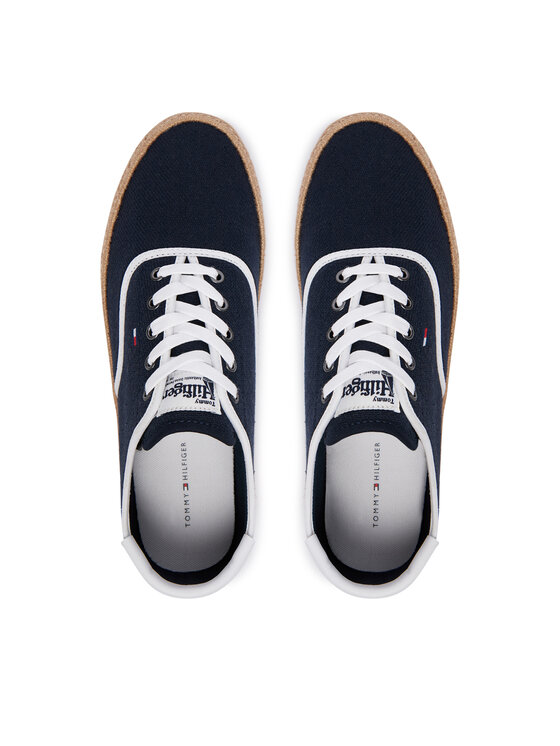 Tommy Hilfiger Tommy Hilfiger Espadrile Th Hi Vulc Core Jutte Canvas FM0FM05872 Mornarsko modra