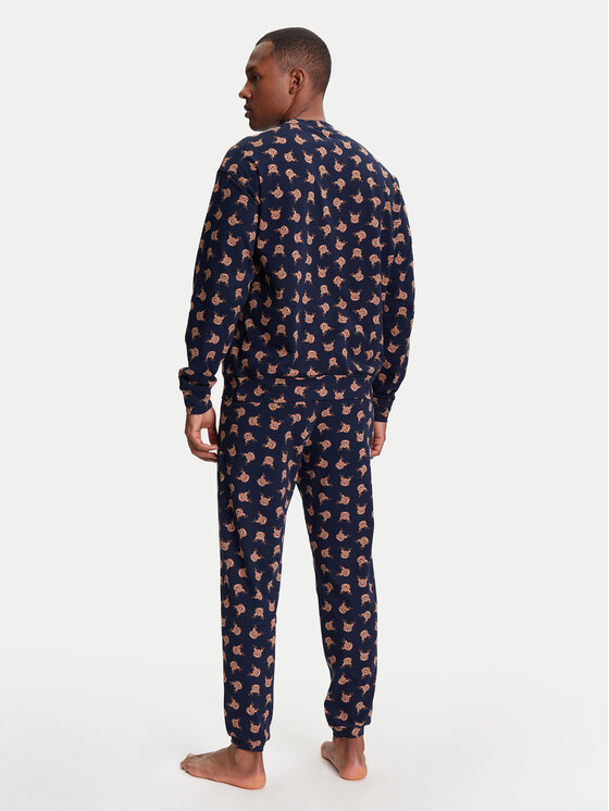 United Colors Of Benetton United Colors Of Benetton Pidžama 38DK4P02L Tamnoplava Regular Fit