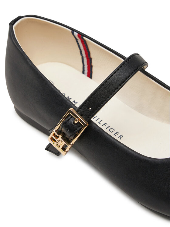 Tommy Hilfiger Tommy Hilfiger Baleríny Ballerina T3A3-33556-1351 Čierna