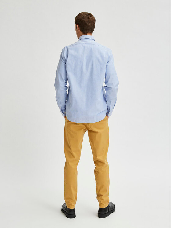 Selected Homme Selected Homme Cămașă Rick 16077359 Albastru celest Regular Fit