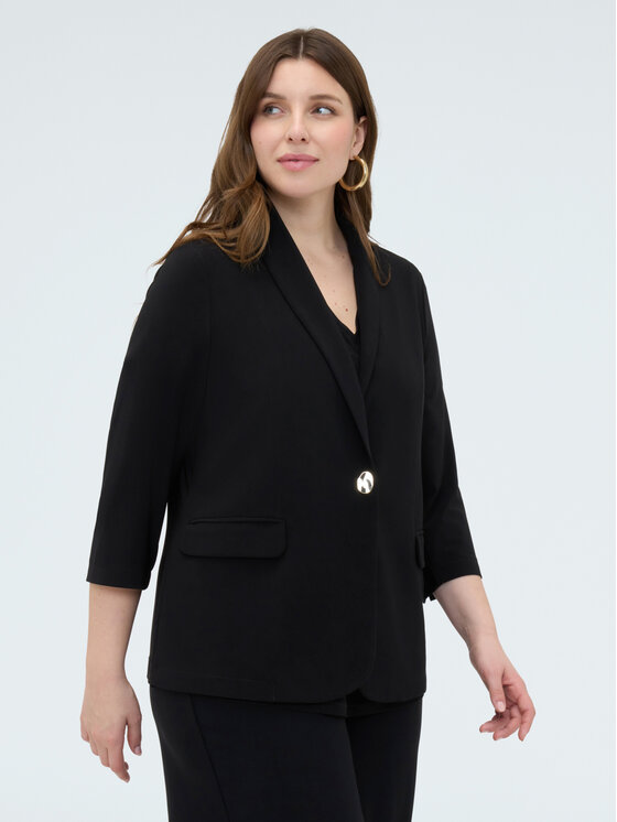 Fiorella Rubino Fiorella Rubino Giacca di transizione R801L000334N033 Nero Slim Fit