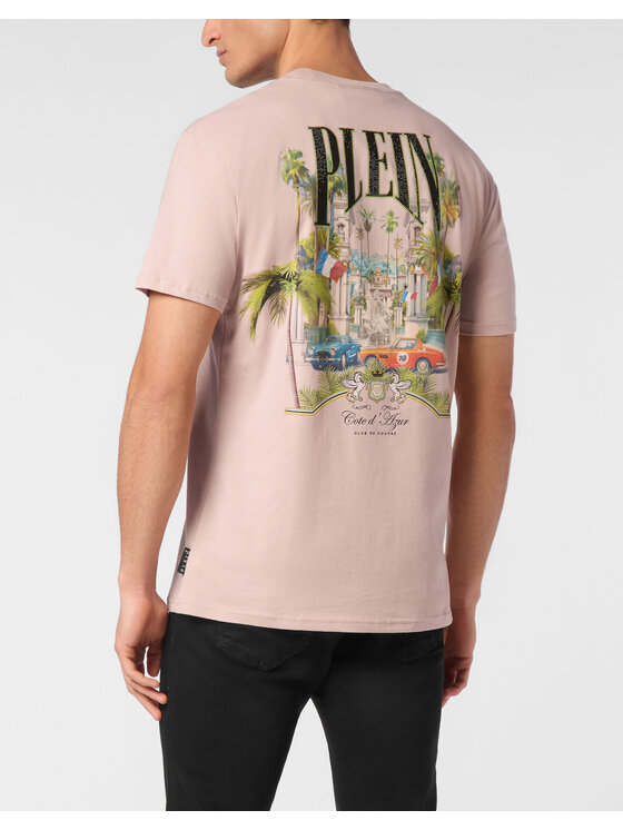 PHILIPP PLEIN PHILIPP PLEIN T-Shirt 24929 Kremowy Regular Fit