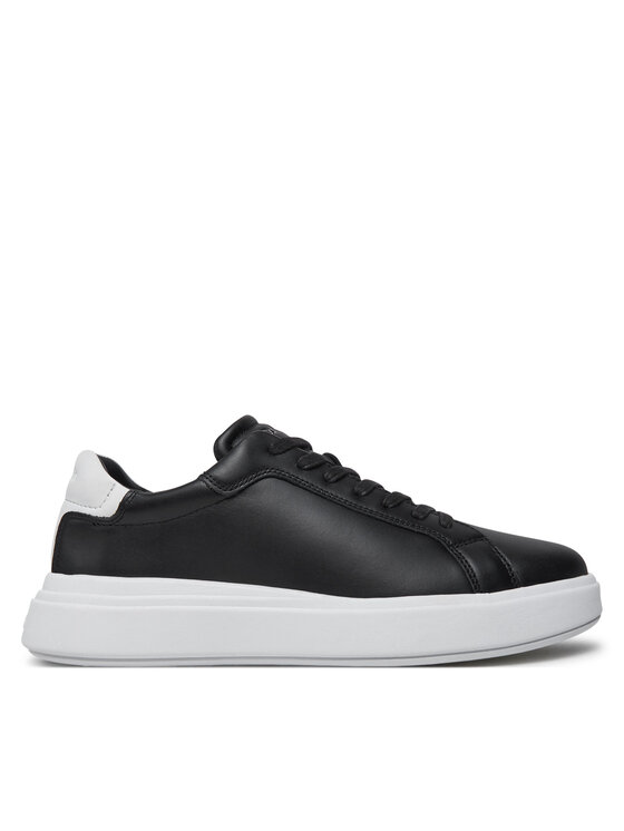 Calvin Klein Snīkeri Low Top Lace Up Lth HM0HM01016 Melns