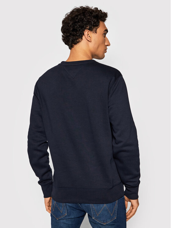 Tommy Hilfiger Tommy Hilfiger Pulóver Logo MW0MW11596 Sötétkék Regular Fit
