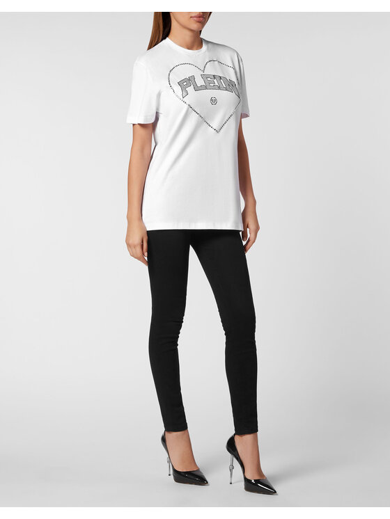 PHILIPP PLEIN PHILIPP PLEIN T-Shirt 19389 Bílá Over Fit