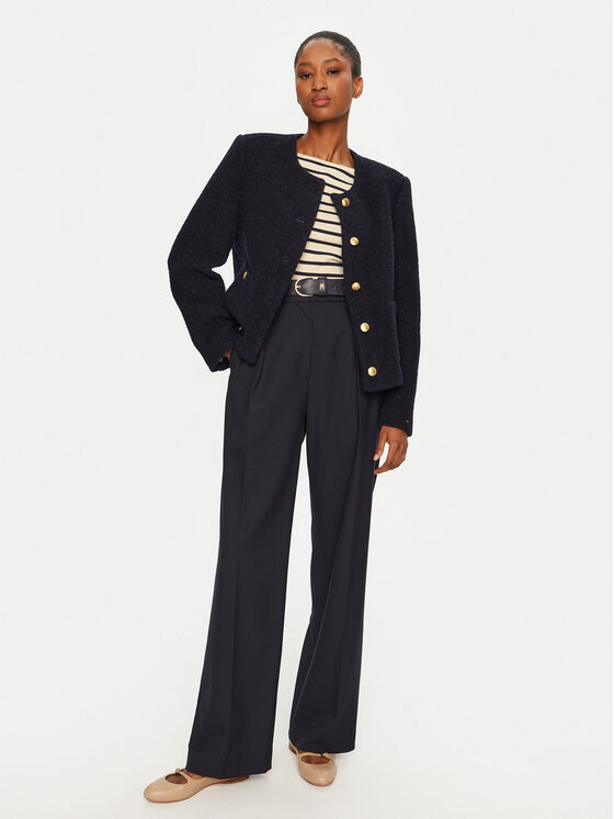 Tommy Hilfiger Tommy Hilfiger Átmeneti kabát WW0WW44340 Sötétkék Regular Fit