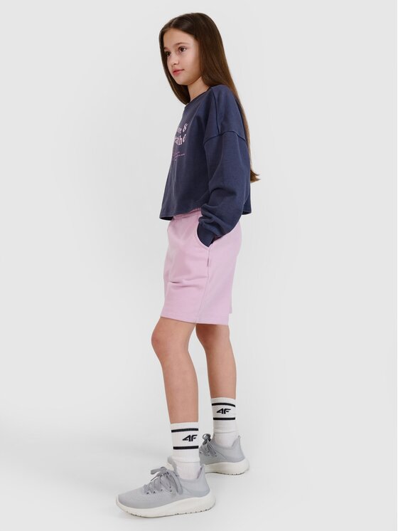 4F 4F Szorty sportowe 4FJWspring_summer_2025TSHOF483 Fioletowy jasny Regular Fit