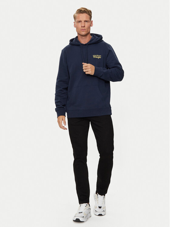 Wrangler Wrangler Bluza 112357369 Granatowy Regular Fit