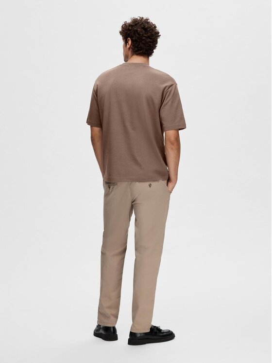 Selected Selected T-shirt 16094143_m Marrone Regular Fit