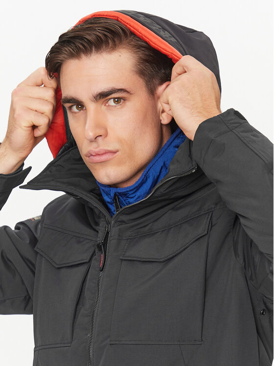 Napapijri Napapijri Übergangsjacke 20-22 Field NP0A4HEK Schwarz Regular Fit