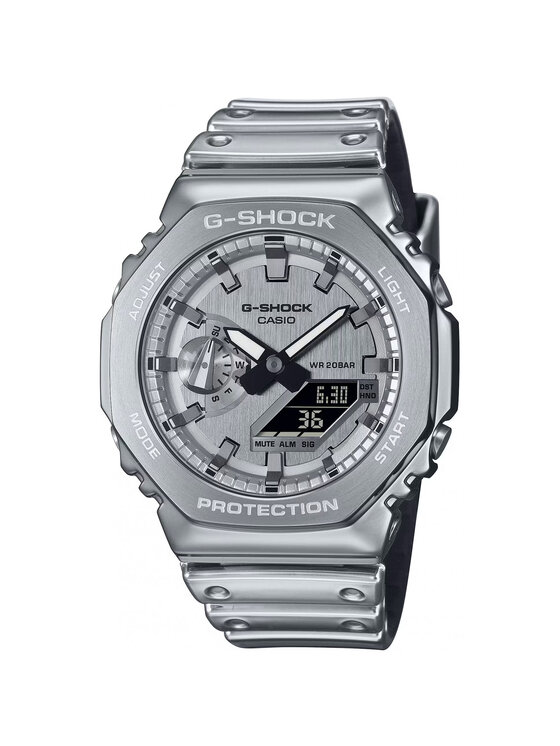 Casio Casio Zegarek GM-2100YM-8AER Srebrny