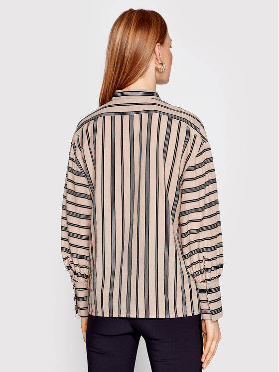 Sisley Sisley Srajca 5EPALQ005 Bež Relaxed Fit