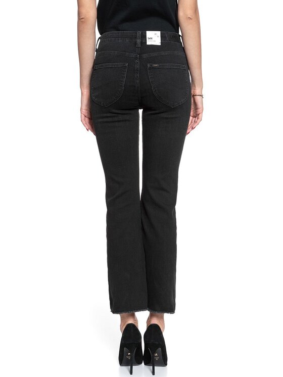 Lee Lee Jeansy KICKED FLARE Szary Skinny Fit