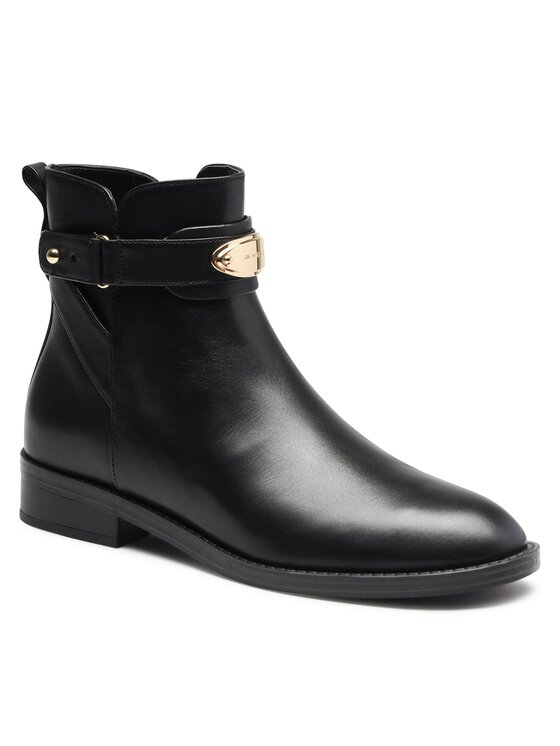 MICHAEL Michael Kors MICHAEL Michael Kors Členková obuv Darcy Flat Bottie 40F3DCFE5L Čierna