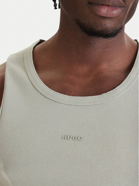 HUGO HUGO Мъжки топ Dapota 50563744 Зелен Slim Fit