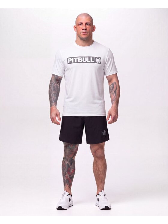PITBULL PITBULL Koszulka techniczna Casual Sport HILLTOP II Biały Regular Fit